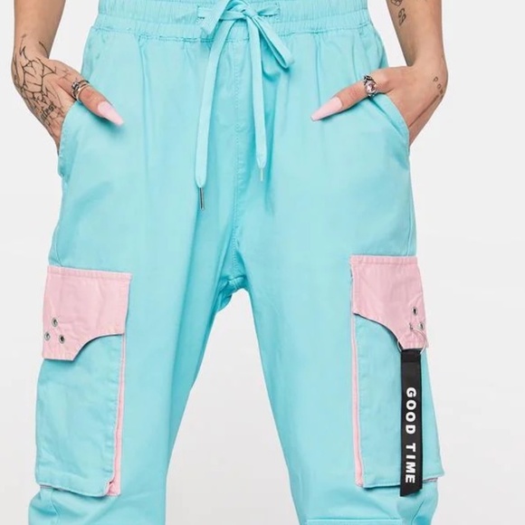 American Bazi Pants - American Bazi Women's High Waist Cargo Pants with Multi Pockets size small NWT